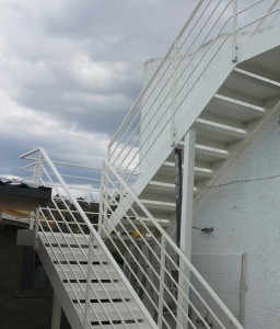 Ringhiera in ferro per abitazione privata a Roma